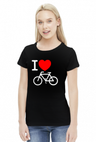 I love rower - czarna damska