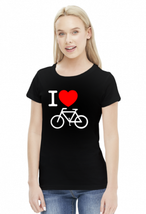 I love rower - czarna damska