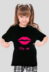 Koszulka dziewczęca - Kiss me