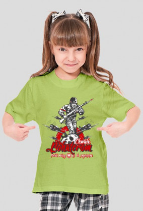 T-Shirt - Chwała Bohaterom - MixKolorów - dla Dziewczynki