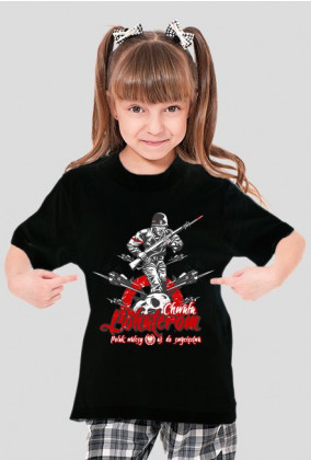 T-Shirt - Chwała Bohaterom - MixKolorów - dla Dziewczynki