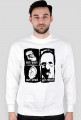 Bluza Męska Classic - Oczy widzą, uszy słyszą, usta milczą - Biały