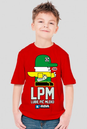 Koszulka dla chłopca - Lubię pić mleko. Pada