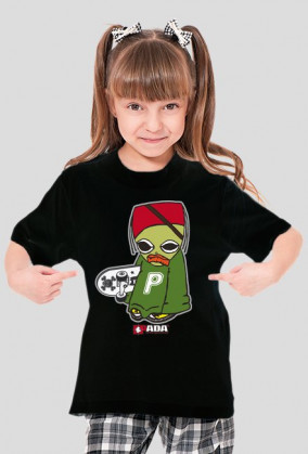Koszulka dla dziewczynki - Skejcik. Pada