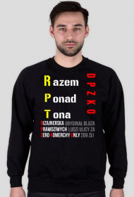Bluza "RPT DPZKO" czarna jak asfalt ulicy.