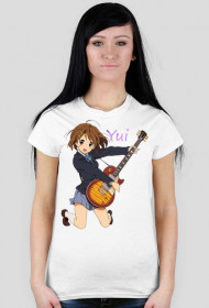 K-ON!! Yui Hirasawa Guitar T-shirt Woman White