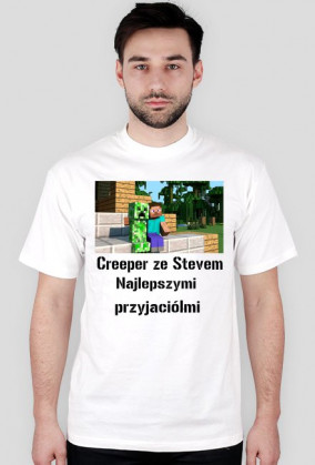 Koszulka Creeper ze Stevem najlepszymi przyjaciółmi