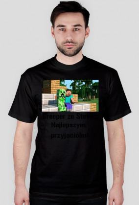 Koszulka Creeper ze Stevem najlepszymi przyjaciółmi