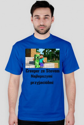 Koszulka Creeper ze Stevem najlepszymi przyjaciółmi