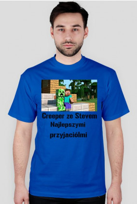 Koszulka Creeper ze Stevem najlepszymi przyjaciółmi