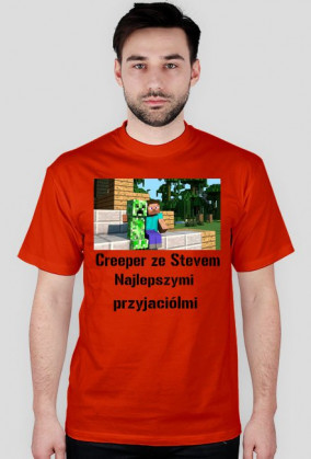 Koszulka Creeper ze Stevem najlepszymi przyjaciółmi