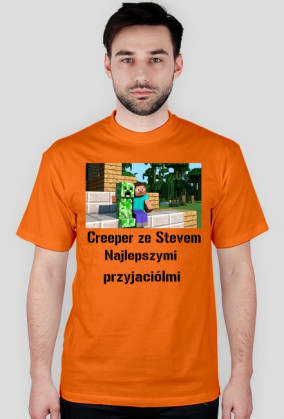 Koszulka Creeper ze Stevem najlepszymi przyjaciółmi
