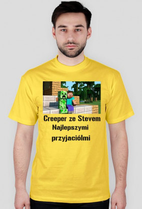 Koszulka Creeper ze Stevem najlepszymi przyjaciółmi