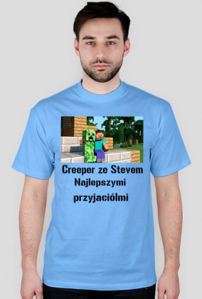 Koszulka Creeper ze Stevem najlepszymi przyjaciółmi