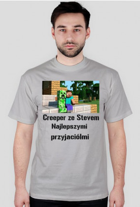 Koszulka Creeper ze Stevem najlepszymi przyjaciółmi