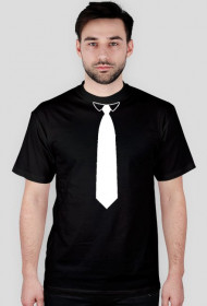 Koszulka "krawat bialy"