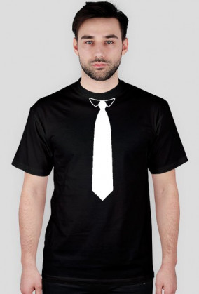 Koszulka "krawat bialy"
