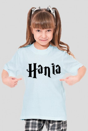Koszulka dziecięca z imieniem Hania