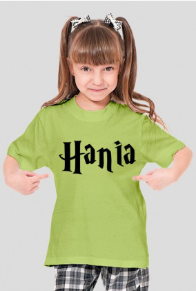 Koszulka dziecięca z imieniem Hania
