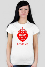 Koszulka Damska Walentynkowa KEEP CALM