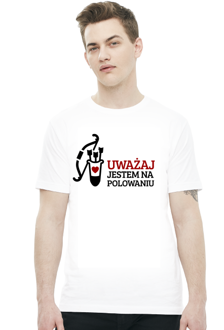 Koszulka - Uważaj, jestem na polowaniu - śmieszne koszulki - chcetomiec.cupsell.pl