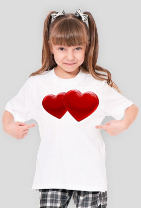 Koszulka z serduszkami