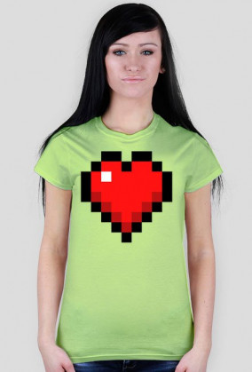 Koszulka z serduszkiem piskelowym