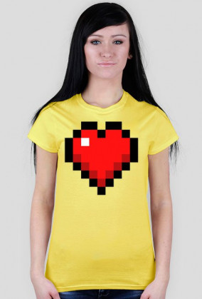 Koszulka z serduszkiem piskelowym