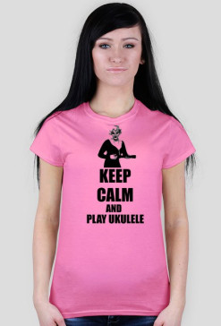 Keep Calm and Play Ukulele F Różowa