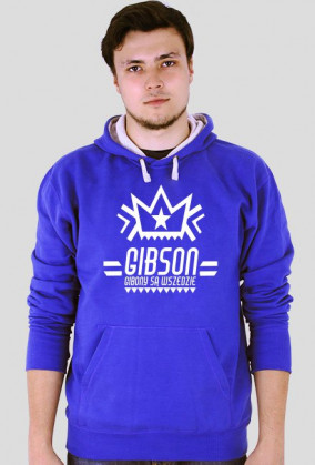 Gibony są wszędzie! v.2 ~ Bluza z kapturem niebieska