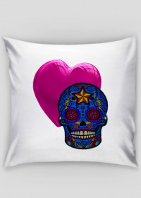Valentine's Skull Pillow
