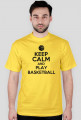 Koszulka Męska KEEP CALM AND PLAY BASKETBALL