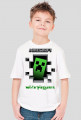 Minecraft Creeper by Wiktor PlayGames - koszulka dla chłopaków