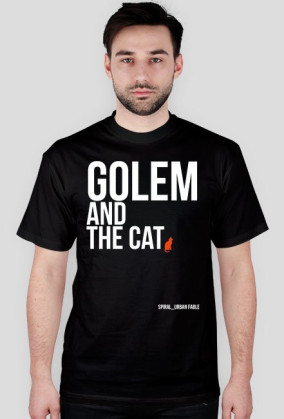 T-shirt Golem and the Cat black - Urban Fable Style