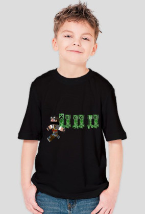 Motyw z Creeperami Koszulka Chłopięca