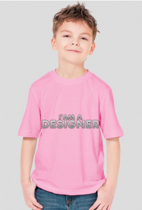 I'am a designer - koszulka dziecięca