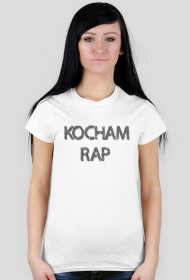 Kocham RAP - damska biała