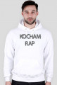 Kocham RAP - męska biała - BLUZA