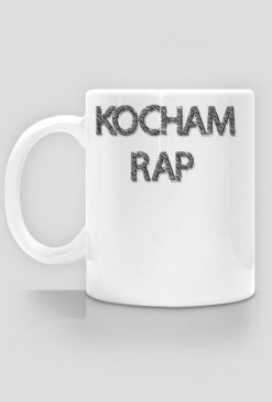 Kocham RAP - biały - kubek