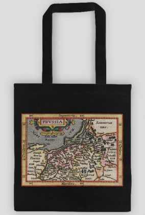 Torba z mapą Prus III (Abraham Ortelius)