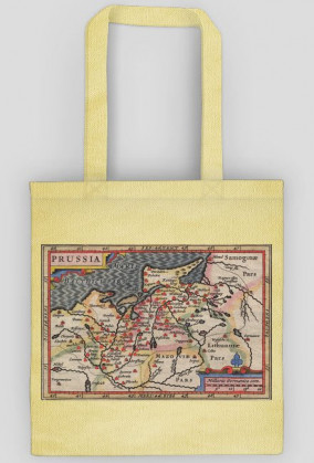 Torba z mapą Prus IV (Petrus Bertius)