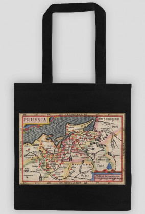 Torba z mapą Prus IV (Petrus Bertius)