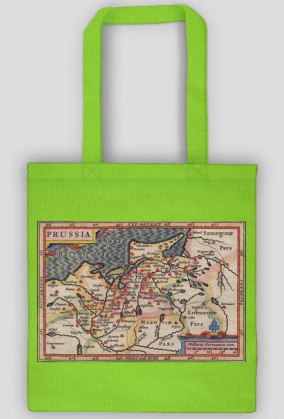 Torba z mapą Prus IV (Petrus Bertius)