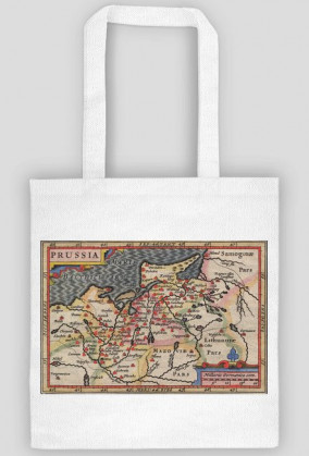 Torba z mapą Prus IV (Petrus Bertius)