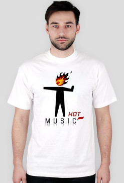 Koszulka "hot music" (biała)