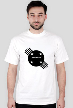 Oficjalne logo MarcelStyle koszulka biała!