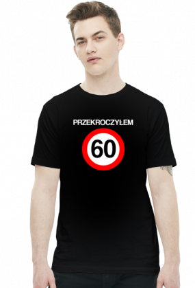 Prezent na 60 urodziny - Przekroczyłem 60 koszulka czarna