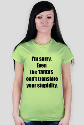 I'm sorry