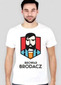 Browar Brodacz koszulka męska biała