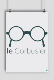 Plakat "le Corbusier"